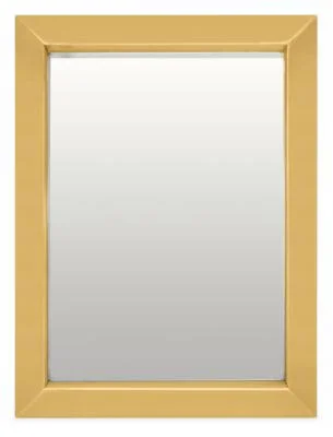 Room & Board - Modern Industry Mirror 3D 30W 40H in Saffron Yellow
