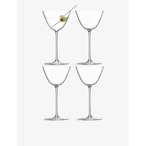 LSA International - Borough Martini Glass - Set of 4 - Clear