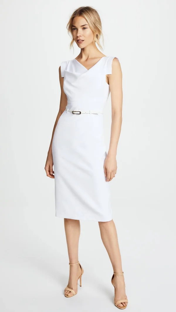 Black Halo Women's Jackie O Dress - White, 0