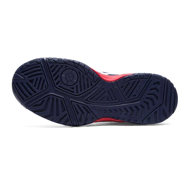 Asics Gel Resolution 8 GS Junior Tennis Shoes - Navy/Red 4.5