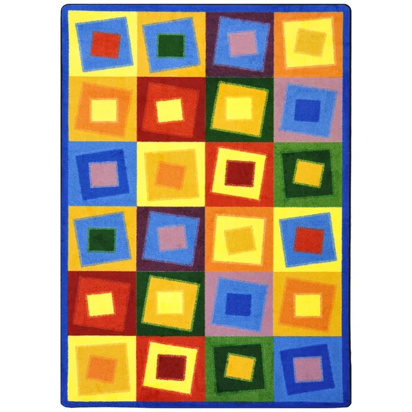 Joy Carpets 1530 Off Balance Rug - Brights - 3&10x22 x 5&4x22