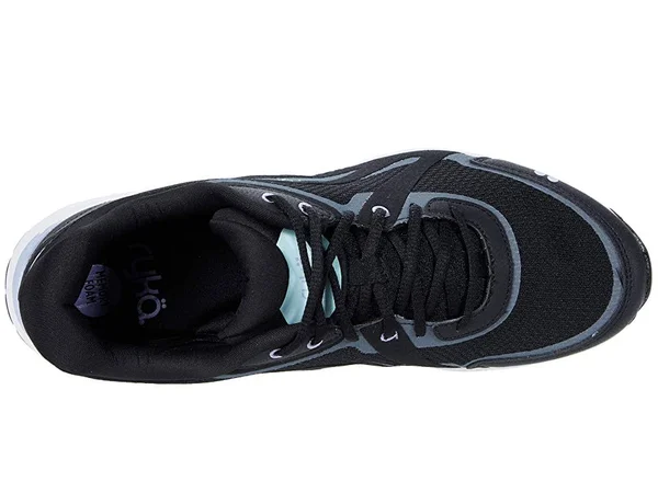Ryka Women's Sky Walk Fit Walking Shoes - Black Aqua