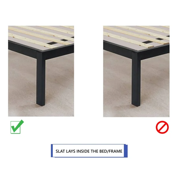 Onetan, Heavy Duty Wooden Bed Slats/Bunkie Board Frame, Size: Twin-XL, Beige