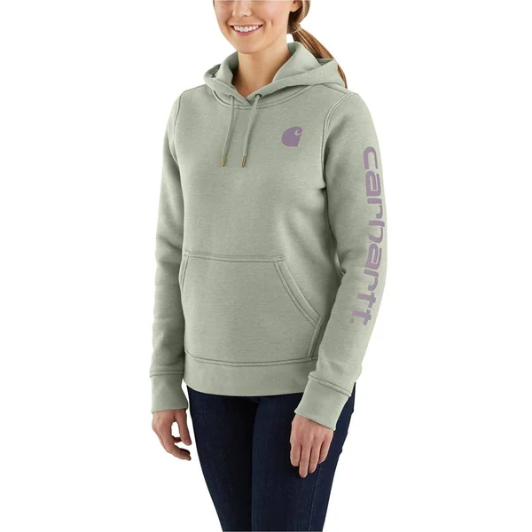 Carhartt Women's Clarksburg Tinted Sage Heather Graphic Hoodie