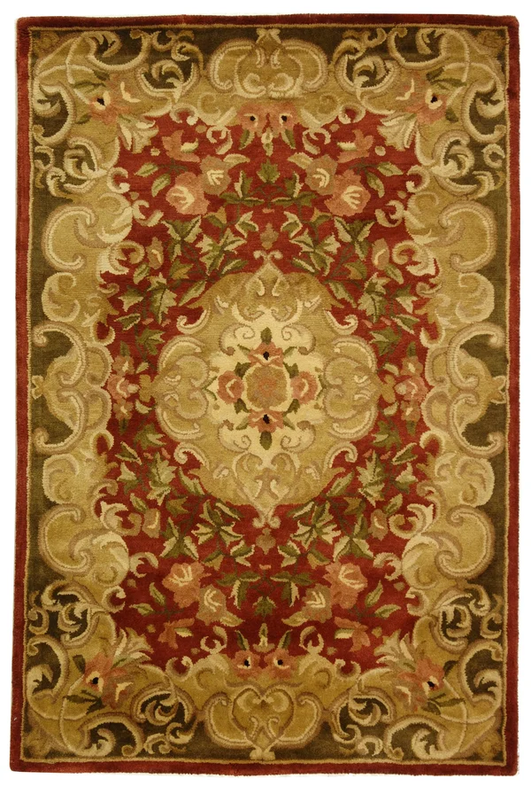 Safavieh 4& x 6& Classic CL234A Rust, Green Rug