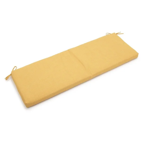 Blazing Needles 63-Inch All-Weather Solid Bench Cushion - Merlot