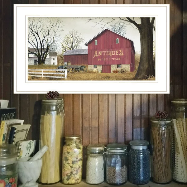 Antique Barn by Billy Jacobs Printed Framed Wall Art Wood Multi-Color