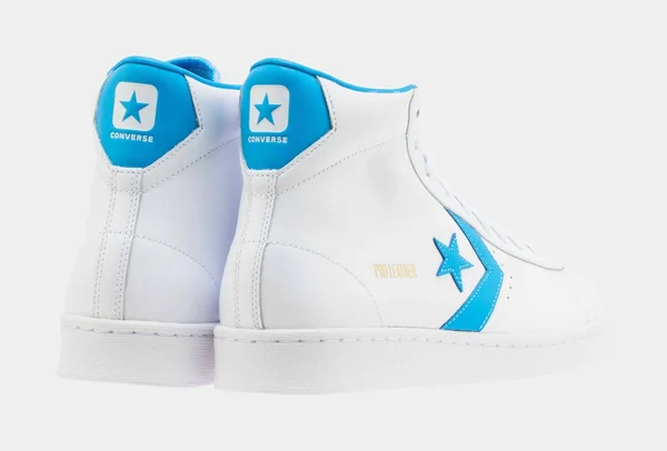 Converse Pro Leather Hi White Coast Blue