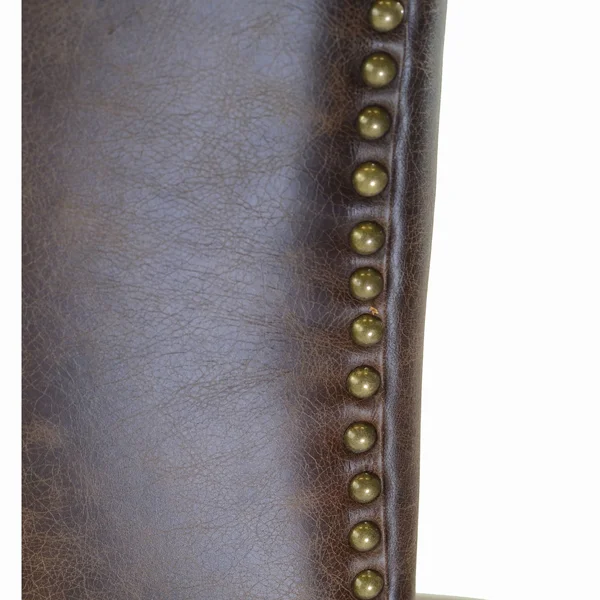 Adele Leather Side Chair in Vintage Brown