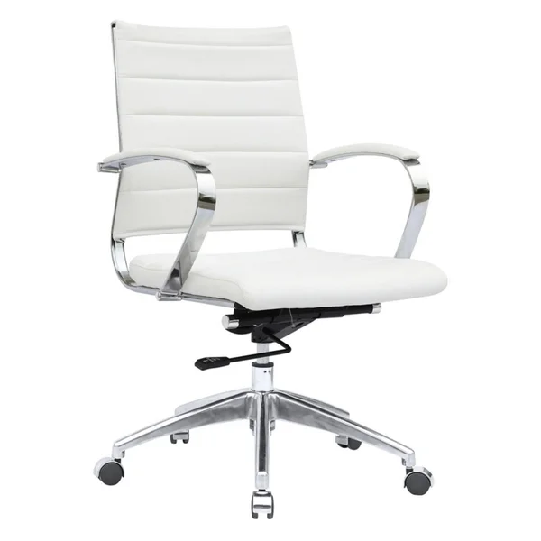 Fine Mod Imports Sopada Conference Mid Back Office Chair - White