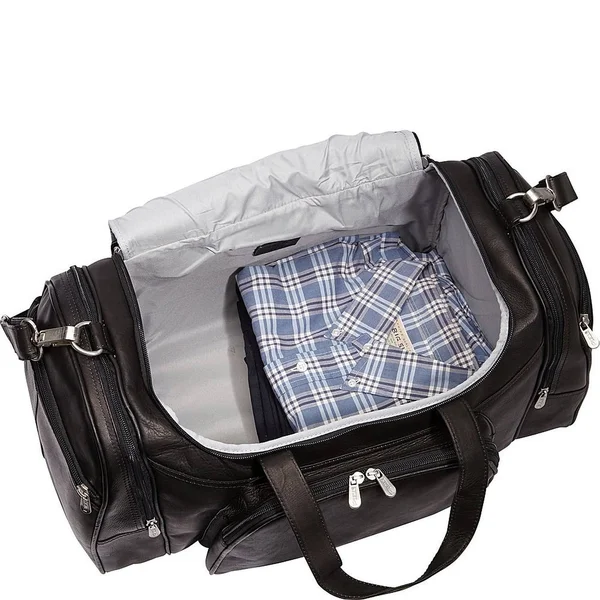 Piel Leather Sports Duffel - Chocolate