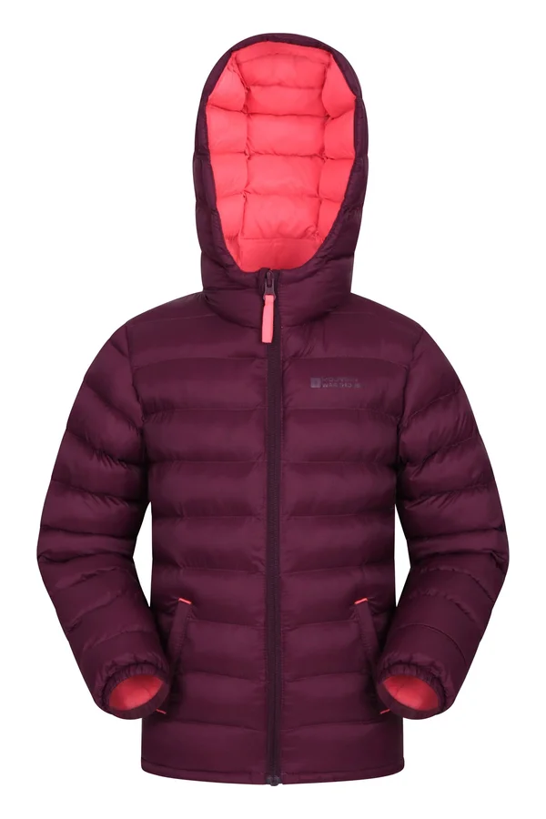Mountain Warehouse Seasons Kids Water Resistant Padded Jacket - Pink, Size 5-6