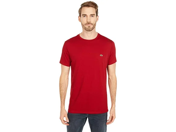 Lacoste Men's Short Sleeve Crew Neck Pima Cotton Jersey T-Shirt