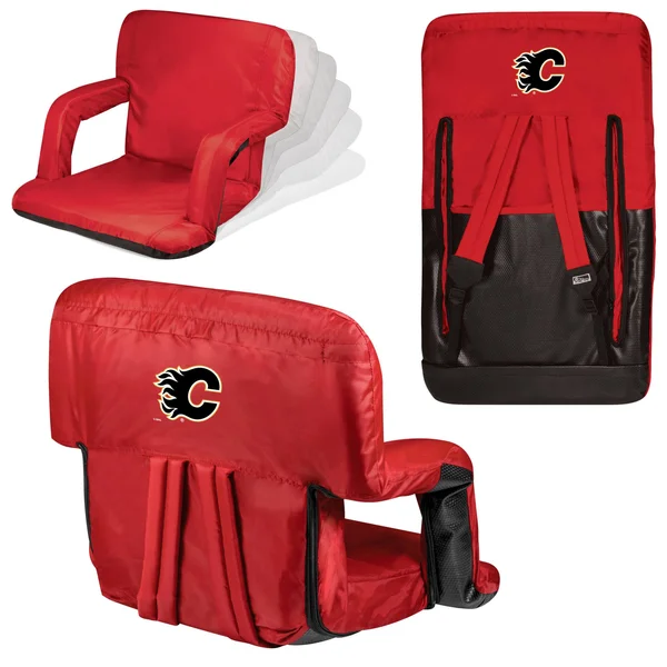 Calgary Flames Red Ventura Portable Reclining Stadium Seat