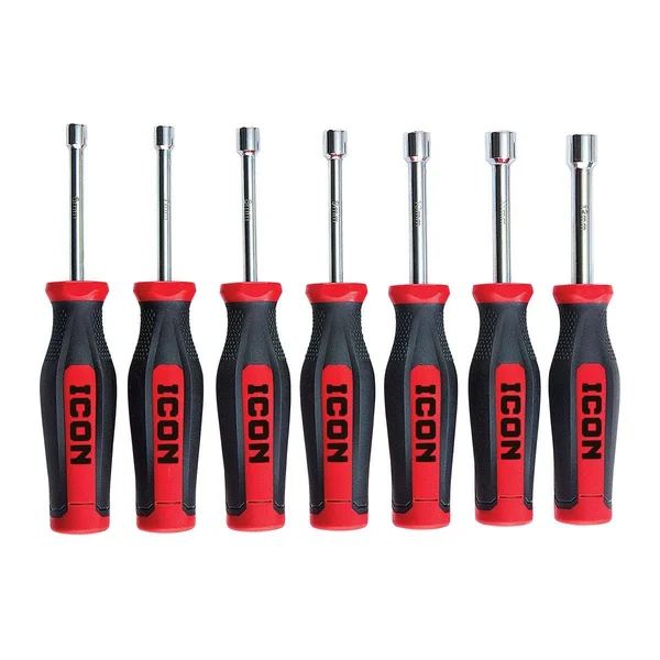 Icon Professional Hollow Shaft Metric Nut Drivers, 7 Piece 56525