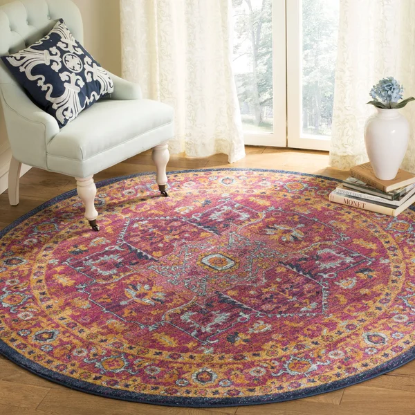 Safavieh Evoke EVK275S 6&7x22 x 9&0x22 Fuchsia - Orange Area Rug