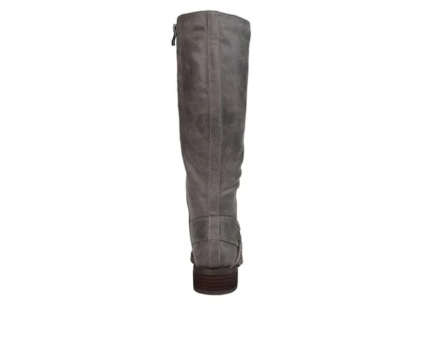 Journee Collection Meg Extra Wide Calf Boot, Women's, Grey, Size 7.5, Boots