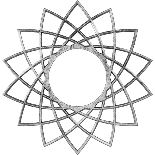Ekena Millwork CMPP38EAASV 38x22OD x 14 5/8x22ID x 1x22P Eleanor Architectural Grade PVC Pierced Ceiling Medallion, Antiqued Sil