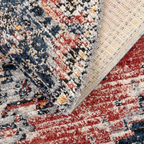 Tucson 3 ft Round Rust Red Red Area Rug