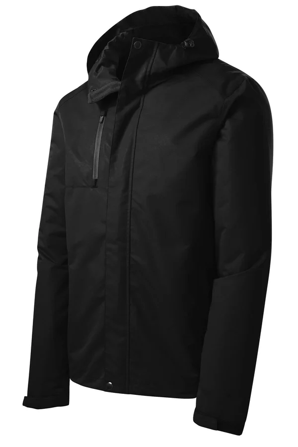 Port Authority All-Conditions Jacket. J331, Black