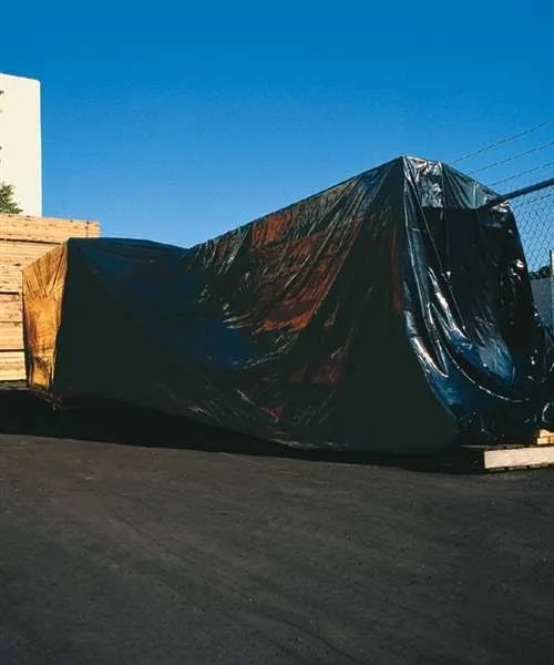 24ft x 100ft Black Low Density Polyethylene Tarp 6 Mil /RL