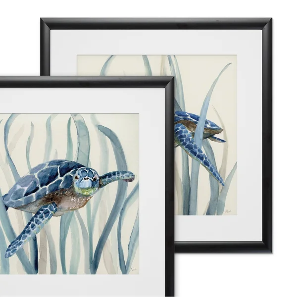 Wexford Home Turtle in Seagrass I -2 Piece Set
