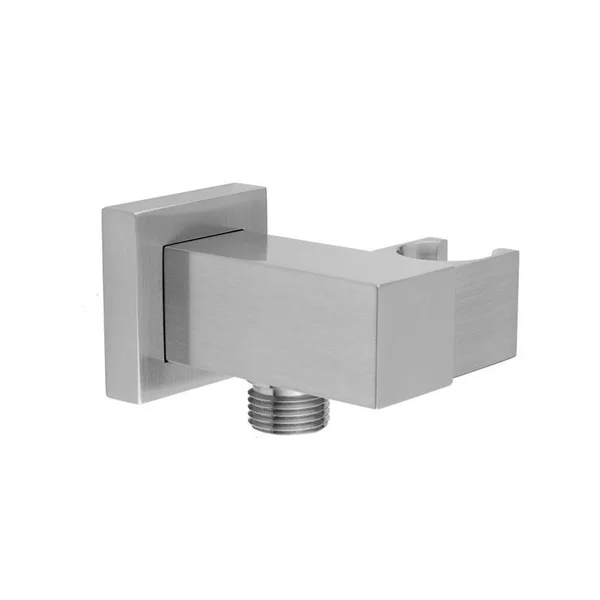 Jaclo 8757-PB Cubix Water Suply Elbow with Handshower Holder - Polished Brass