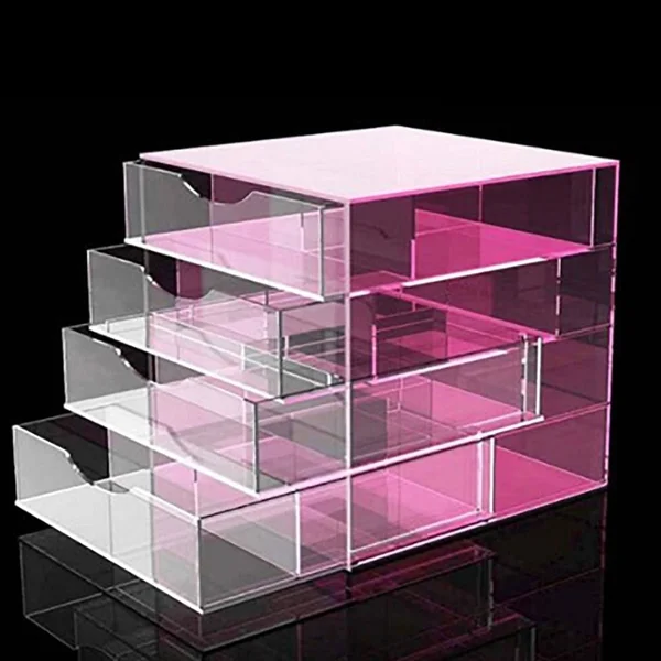 OnDisplay 4 Tier Neon Acrylic Cosmetic/Makeup Organizer