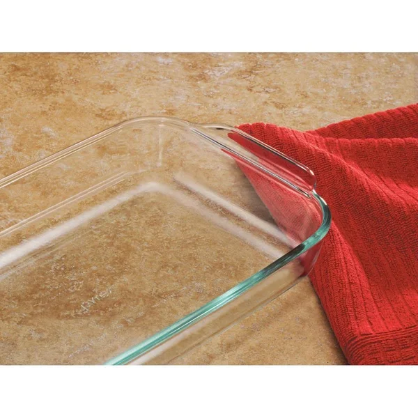 Pyrex 2 Piece Oblong Bakeware Value Pack 3 Quart Clear