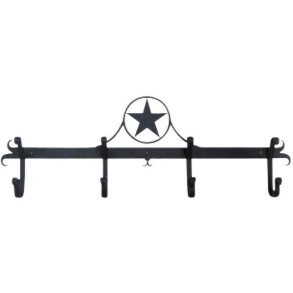 Village Wrought Iron Bear & Pine - Coat Bar