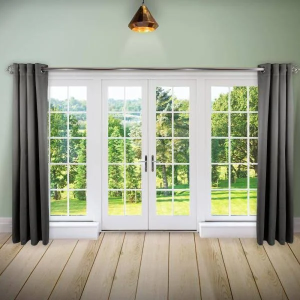 Rod Desyne Room Darkening Curtain 108 inch Height - 1 PANEL, Light Grey