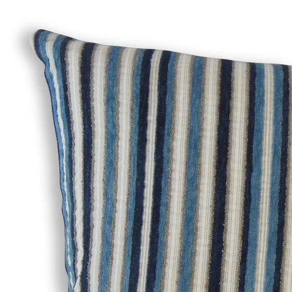 The Pillow Collection Gauthier Striped Decorative Throw Pillow Green 24 x 24
