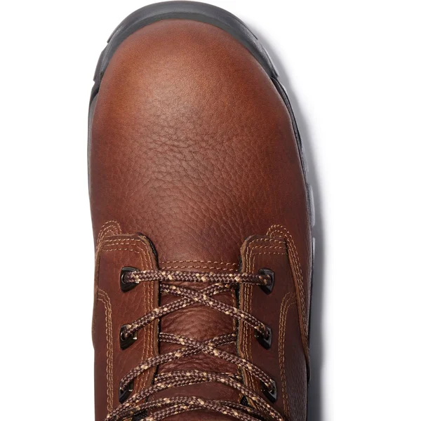 Timberland Pro Men's 6 in. Helix Alloy Toe Waterproof Work Boot, Brown