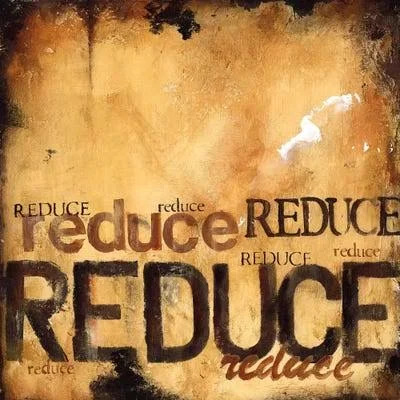 Framed Poster Prints - Reduce by Wani Pasion ( Education Art art)