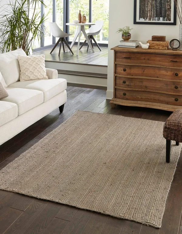 Unique Loom Dhaka Braided Jute Rug - 6& 0 x 9& 0 - Rectangular 3153075