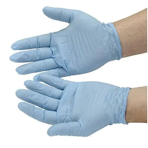 Disposable Nitrile Gloves - Powdered, X-Large, Blue, 100/Box