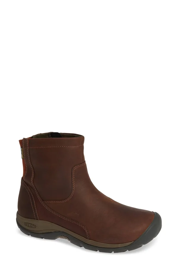 Keen Women's Presidio II Mid Zip Waterproof Boot - 10 - Tortoise Shell