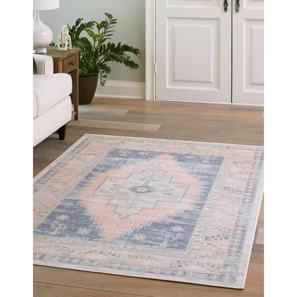 Unique Loom Whitney Geneva Area Rug - 10& 0 x 14& 0 - Sky Blue
