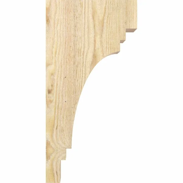 6x22W x 12x22D x 24x22H Pescadero Rough Sawn Corbel, Douglas Fir