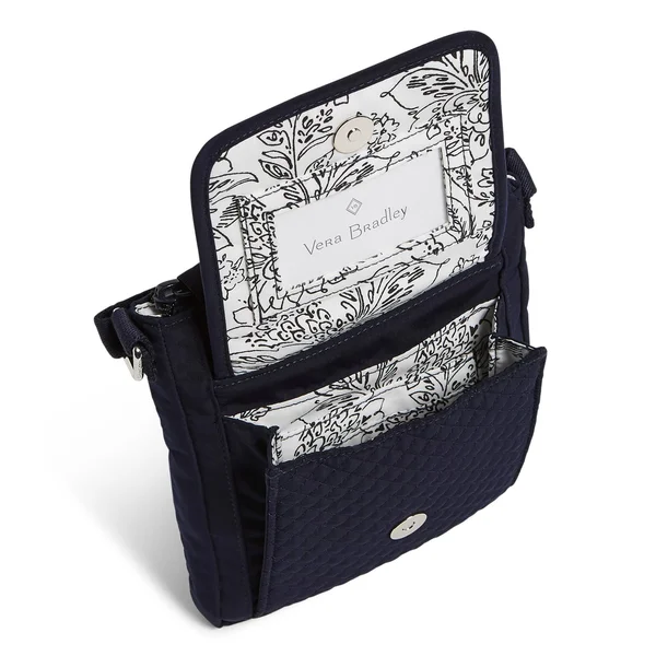 Vera Bradley : RFID Mini Hipster in Microfiber Classic Navy