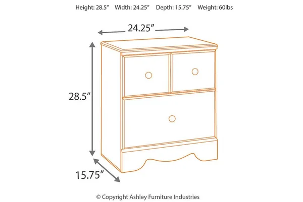 Signature Design by Ashley Brittberg Night Stand Reddish Brown