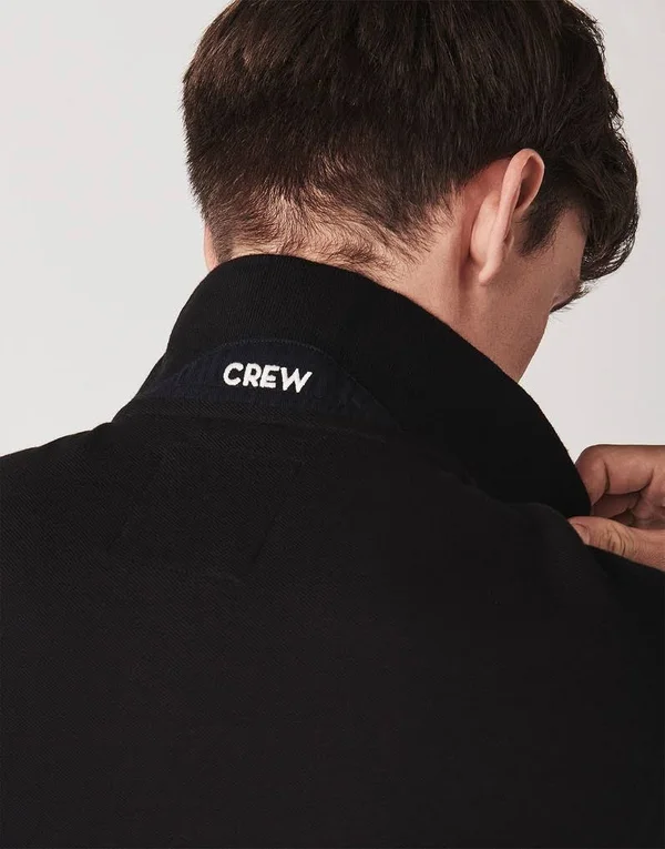 Crew Clothing Classic Pique Polo Shirt - Black