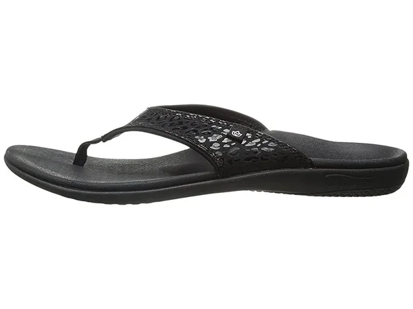 Spenco Cheetah Print Sandal Women's - Black, 9