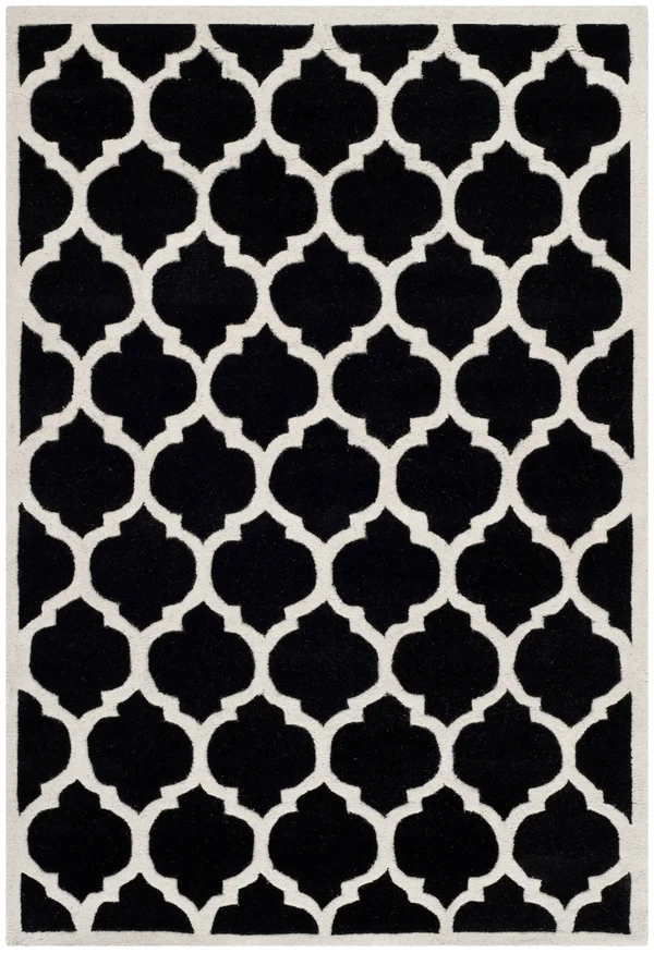 Safavieh Chatham Black & Ivory 4& x 6& Rug