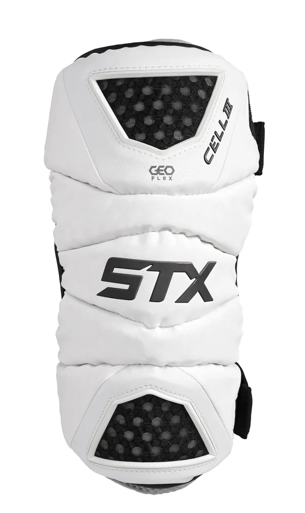 STX Cell III Lacrosse Arm Pads - White, M