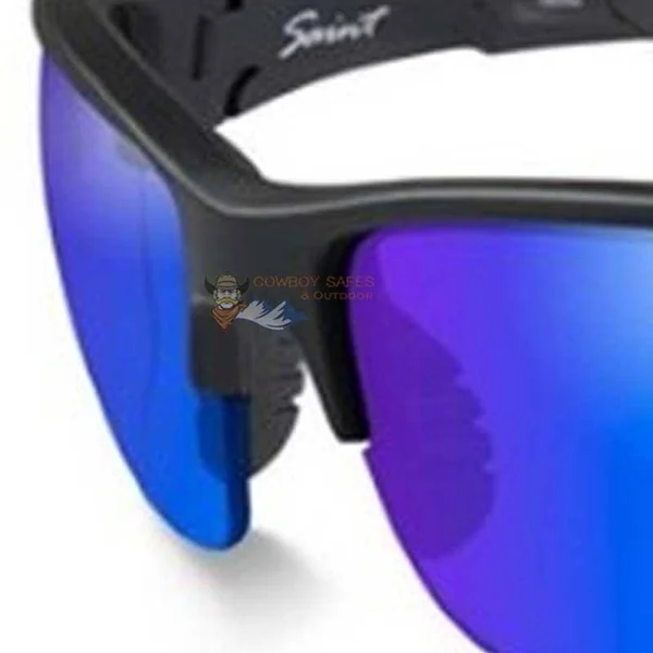 Wiley x Saint Matte Black, Polarized Blue Mirror
