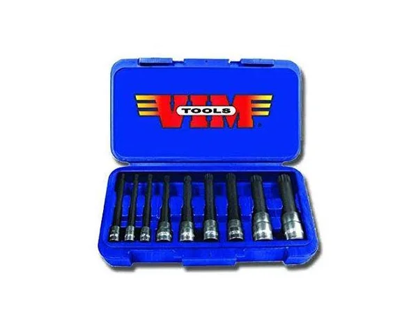 VIM Tools 9 Piece XZN Triple Square - Spline Drive Bit Set