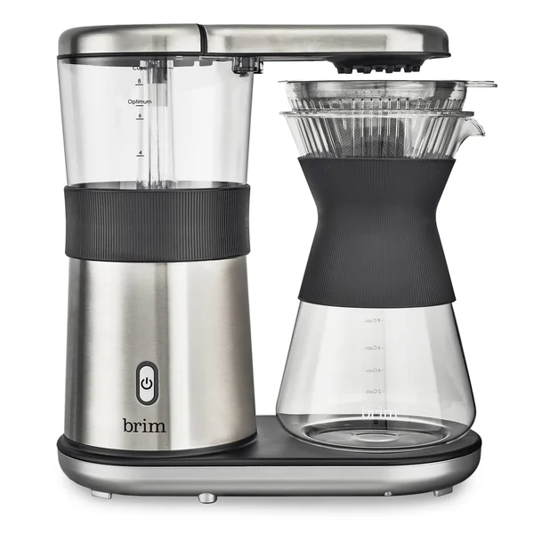 Brim - 8-Cup Electric Pour Over Coffee Maker - Stainless Steel