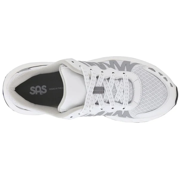 SAS Tempo Women's Shoes White/Silver : 8.5 W - Wide