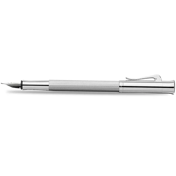 Graf Von Faber-Castell Guilloche Barley Rhodium Fountain Pen - Fine